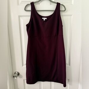 New York & Company Burgundy Mid-length Dress